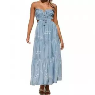 Sleeveless Sling Long Dress