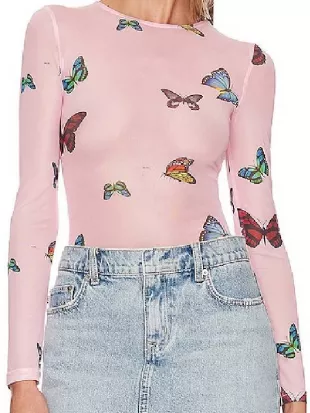 Electric Bloom S01 Ruby Marino Butterfly Top