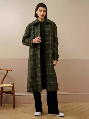 Harris Tweed Check Coat