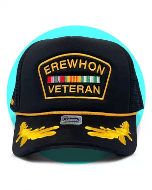 Erewhon Veteran Embroidered Trucker Hat
