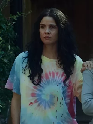 Hunting Season 2025 Shelley Hennig Tie Dye Shirt