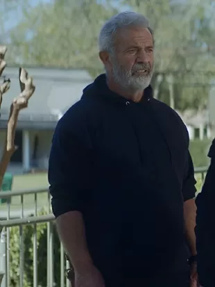 Hunting Season 2025 Mel Gibson Black Hoodie