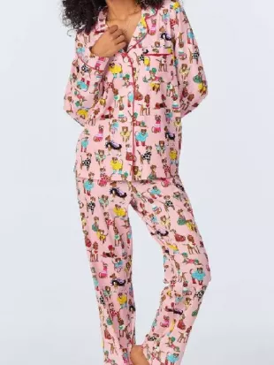Real Housewives of Salt Lake City S6 Meredith Marks Dog Print Pajamas