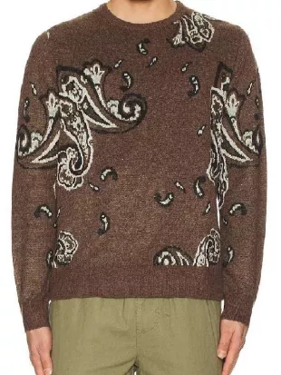 Beyond the Gates 2026 Izaiah Hawthorne Brown Paisley Sweater