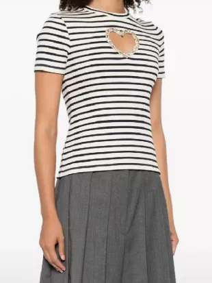 Wild Cards S03 Max Mitchell Striped T-Shirt