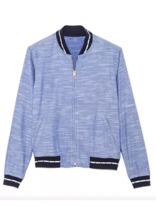 The Valley Persian Style Adam Farahan Blue Bomber Jacket