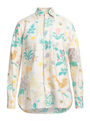 The Valley Persian Style Bamshad Akhbari Leaf Print Shirt