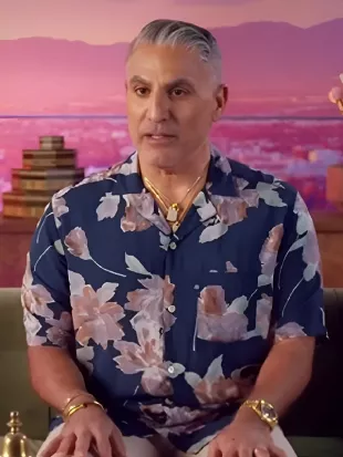 The Valley Persian Style 2026 Reza Farahan Blue Floral Shirt