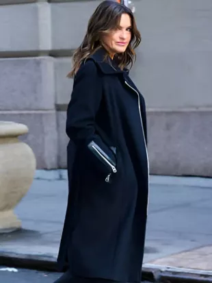 Law and Order: SVU Mariska Hargitay Black Coat