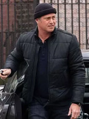 Chicago Fire S13 Kelly Severide Black Puffer Jacket