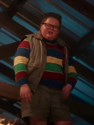 Stranger Things Season 5 Jake Connelly Striped Sweater