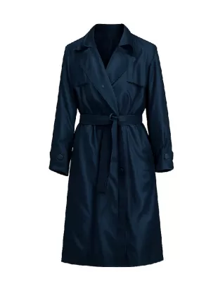 His & Hers Tessa Thompson Blue Coat