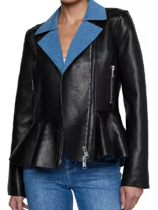 The View Ana Navarro Black Leather Jacket