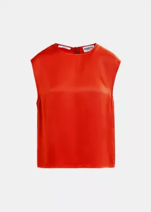 Red Sleeveless Top