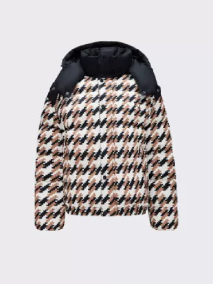 The Traitors US S04 Caroline Stanbury Houndstooth Puffer Jacket