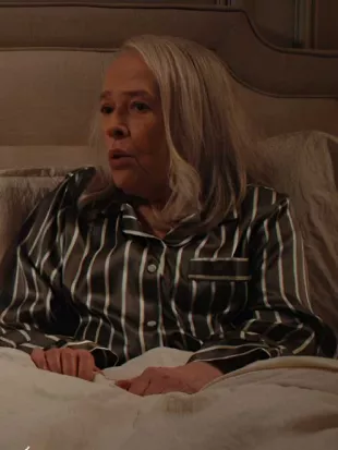 Matlock S1 Kathy Bates Silk Striped Pajama Set