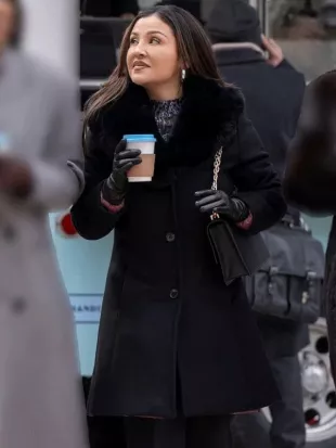 Relationship Goals Annie Gonzalez Black Wool Coat