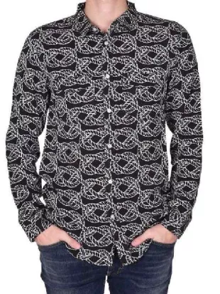 The Valley Persian Style 2026 Reza Farahan Rope Print Shirt