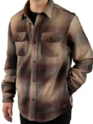 Bulls 2026 Meir Steinberg Brown Plaid Shirt Jacket