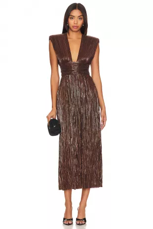Tinka Dress in Dark Brown