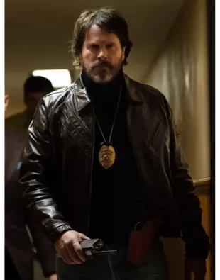 Dead Man’s Wire 2026 Cary Elwes Leather Jacket