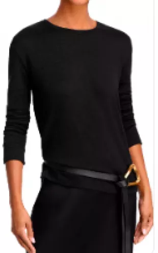 Black The Knit Long Sleeve T Shirt