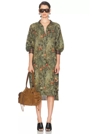 Jumbo Long Sleeve Shirtdress