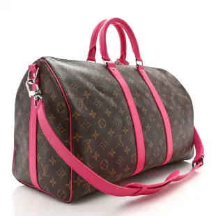 Monogram Keepall Bandouliere 45 Pondichery Pink