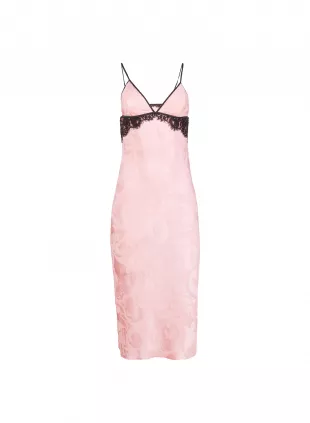 Butterfly Jacquard Slip Dress