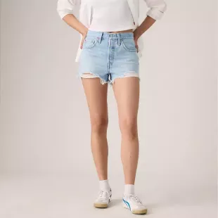 501 Original High Rise Denim Shorts