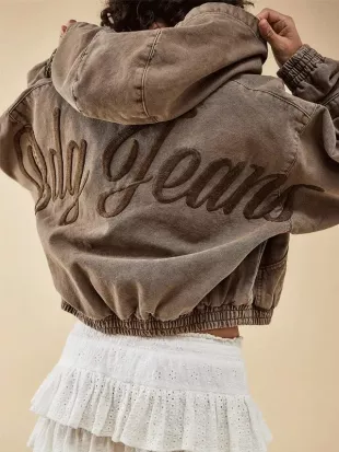 Adolescence Amelie Pease Cropped Hooded Jacket