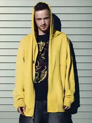 Aaron Paul Breaking Bad Yellow Hoodie