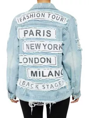 The Valley Persian Style S01 Mercedes Javid Patchwork Denim Jacket
