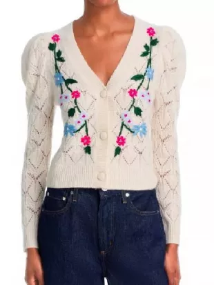 9-1-1 S09 Cecilia Embroidery Cardigan