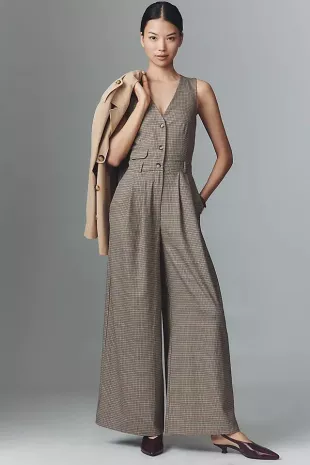 The Avery Wide-Leg Pleated Jumpsuit
