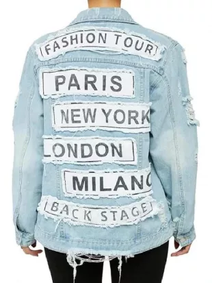 The Valley Persian Style Mercedeh Javid Patchwork Denim Jacket