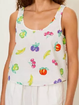 People We Meet on Vacation Emily Bader Fruit Tank Top