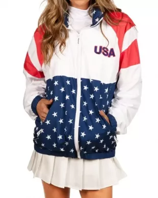 The Today Show 2026 Hoda Kotb USA Windbreaker Jacket