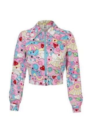 Casualty S45 2026 Jasmine Bayes Pink Printed Jacket