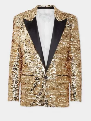 Emily In Paris S05 Samuel Arnold Golden Sequin Blazer