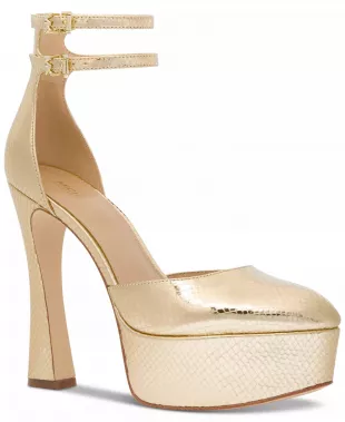Martina Ankle-Strap Platform Pumps