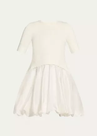 Kenny Short-Sleeve Bubble Dress