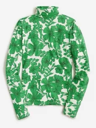 The Today Show Vicky Nguyen Floral Turtleneck Top