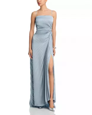 Layla Dress in Steel Blue