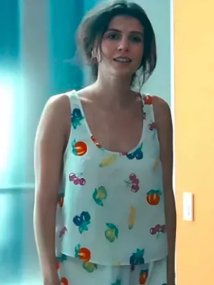 People We Meet On Vacation 2026 Emily Bader Fruit Print Tank Top