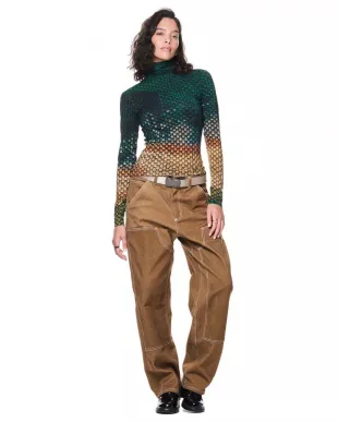 Turtleneck Jewel Knit