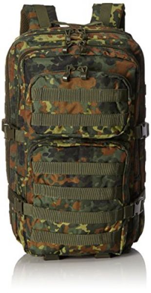 miltec - Mil-Tec Military Army Patrol Molle Assault Pack Tactical Combat  Rucksack Backpack Bag 36L Flecktarn Camo