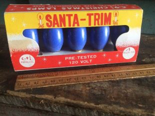 Vintage Old Stock Large Lighted Christmas Replacement Bulbs Santa Trim , Japan