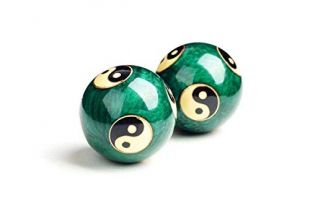 JapanBargain Baoding Balls Chinese Health Exercise Stress Balls, Green