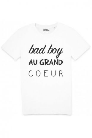 T-shirt Bad boy au grand coeur